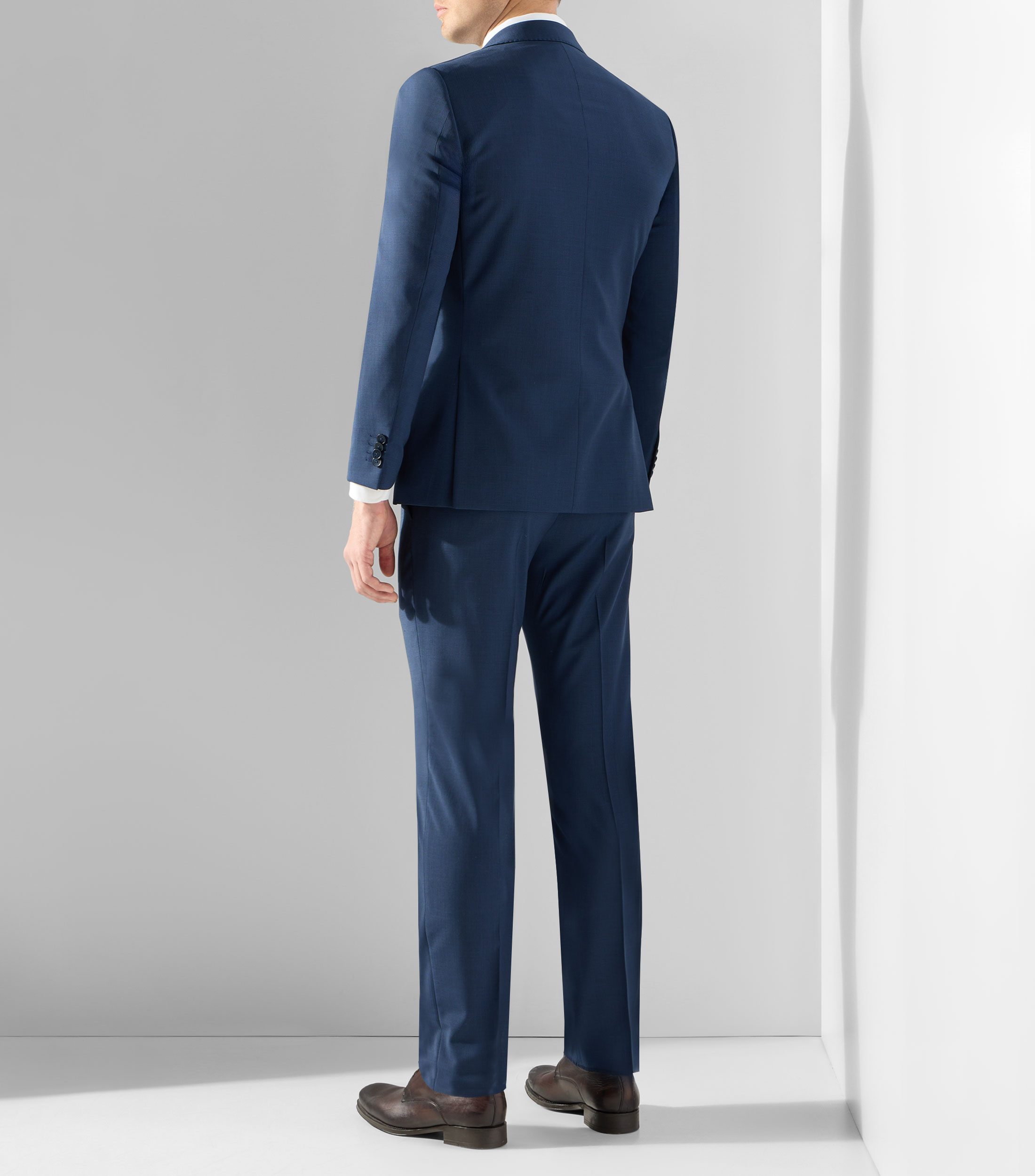 Traje 3 piezas de corte slim con microdiseño Hombre
